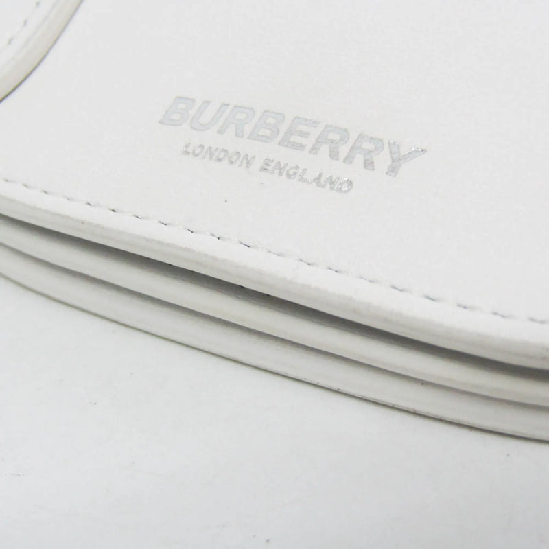 Burberry Olympia Flap Leather White Bag