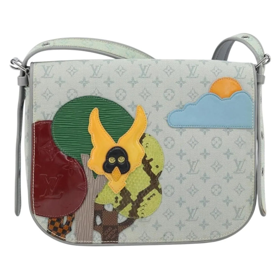 Louis Vuitton Conte De Fees Musette Monogram Patchwork Gray Canvas Bag
