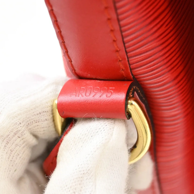 Louis Vuitton Petit Noe Epi Leather Red Bag