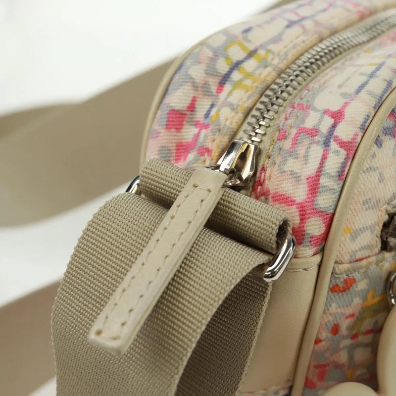 Chanel Vintage Clover Camera Printed Canvas Multicolour Bag