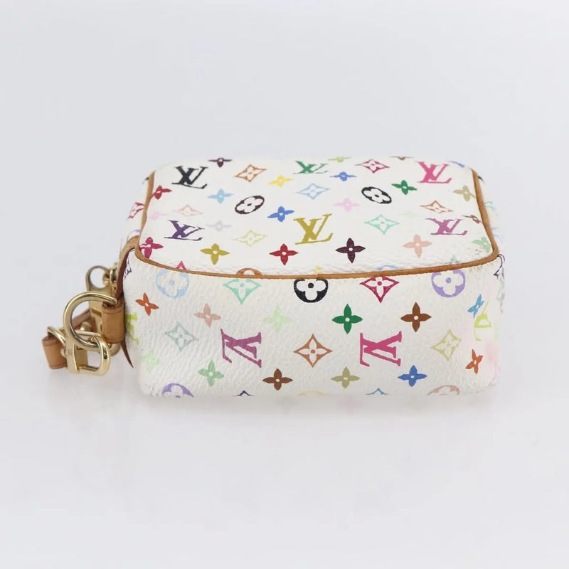Louis Vuitton Wapity Trousse Monogram Multicolor White Canvas Bag