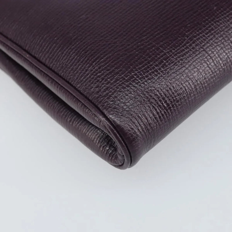 Celine Circle Logo Leather Purple Bag