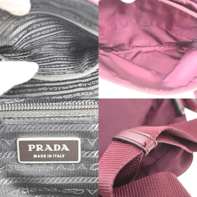 Prada Messenger Printed Tessuto Red Nylon Bag