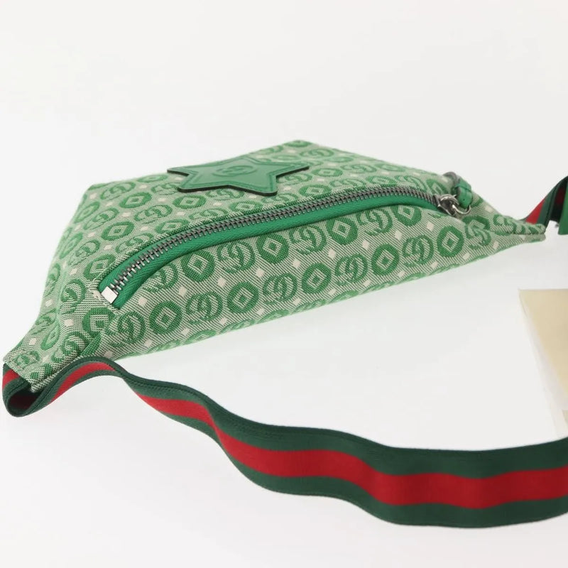 Gucci Waist Pouch Belt Gg Canvas Green Bag