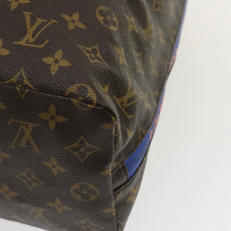 Louis Vuitton Cabas Light Drawstring Monogram Split Canvas Brown Bag