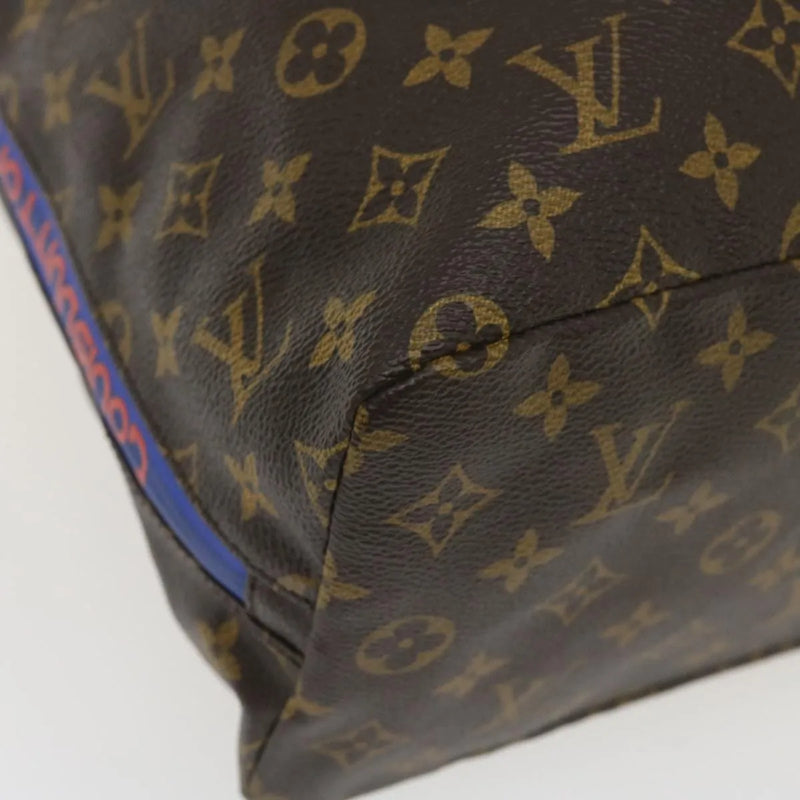 Louis Vuitton Cabas Light Drawstring Monogram Split Canvas Brown Bag