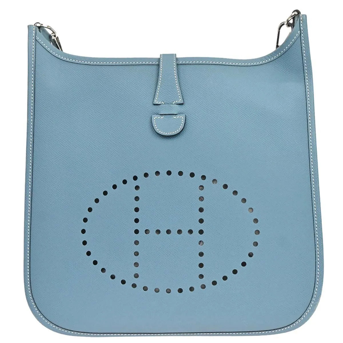 Hermes Evelyne Bag Gen Ii Epsom Blue Leather