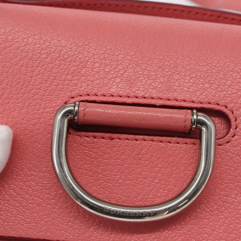 Burberry D-Ring Shoulder Leather Pink Bag