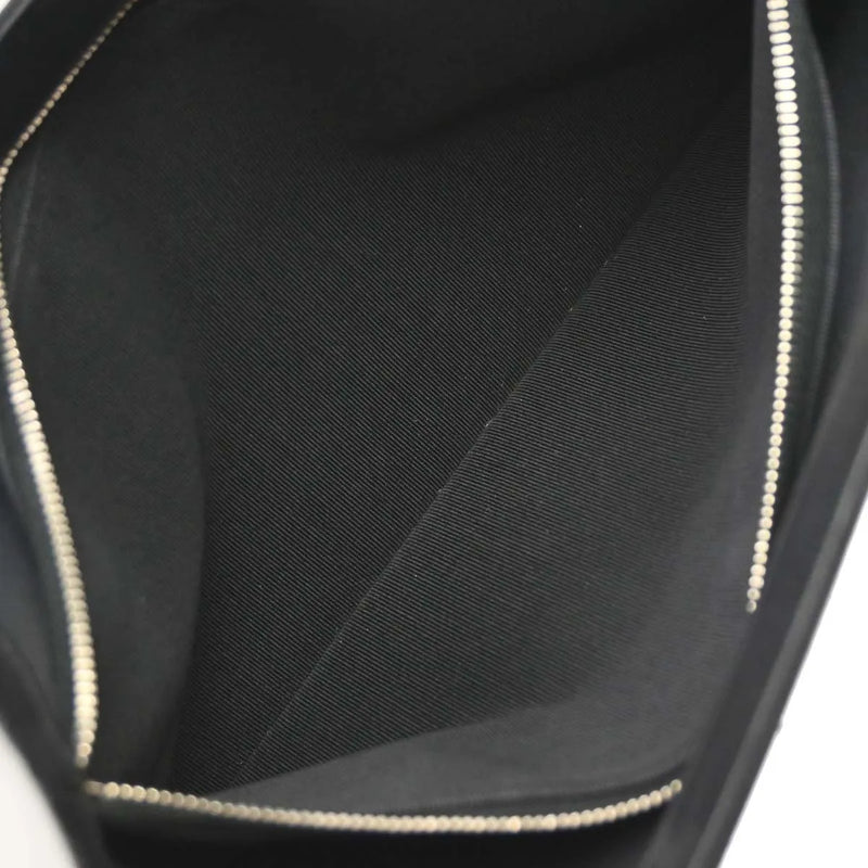 Chanel Vintage Chocolate Bar Tote Quilted Leather Black Bag