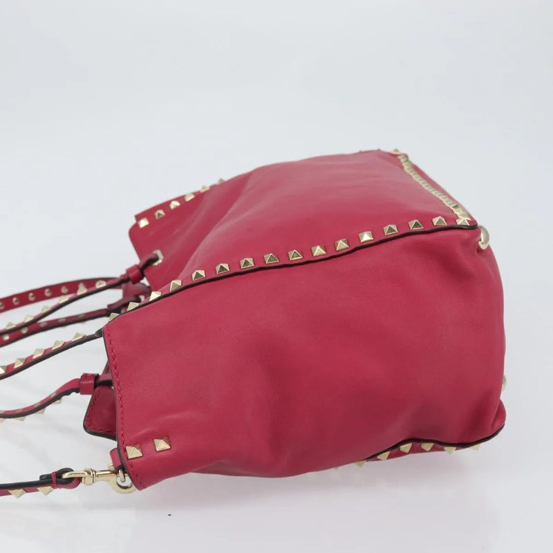 Valentino Garavani Rockstud Tote Soft Leather Pink Bag