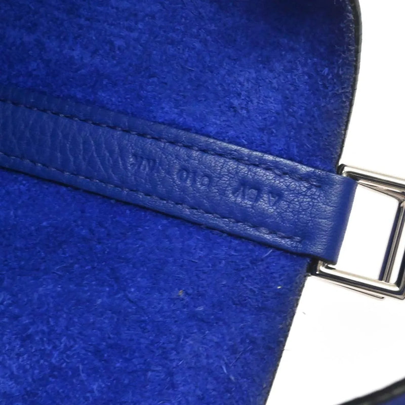 Hermes Picotin Lock Clemence Blue Leather Bag