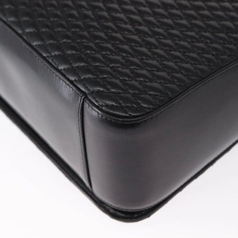 Bally Vintage Quilted Leather Black Bag