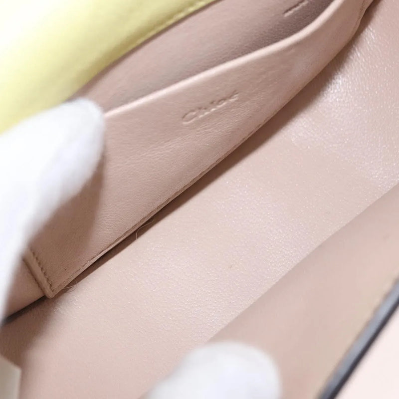 Chloe Nile Leather Yellow Bag