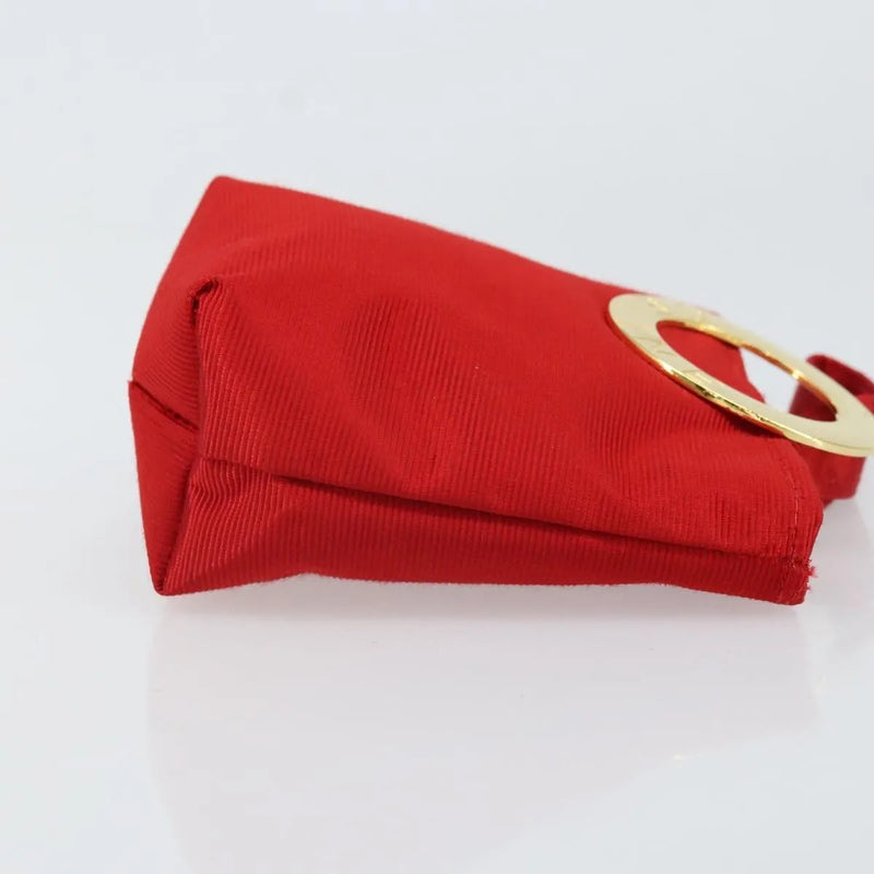 Celine Circle Logo Nylon Red Bag