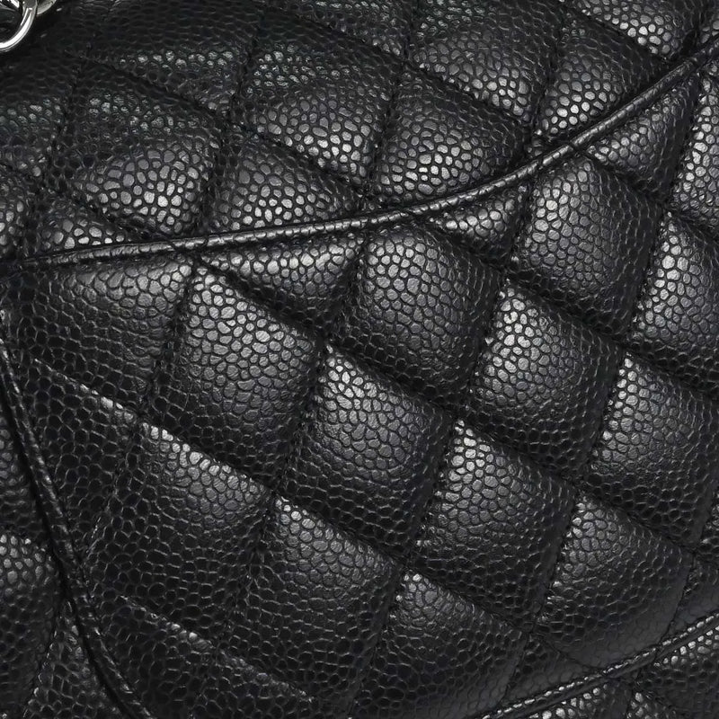 Chanel Timeless - Classic Double Flap Quilted Caviar Black Calfskin Bag