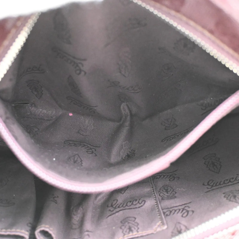 Gucci Plus Tote Gg Imprime Burgundy Pvc Bag