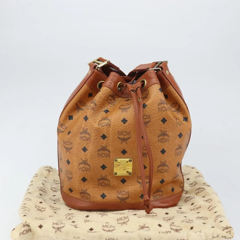Mcm Visetos Pvc Brown Bag