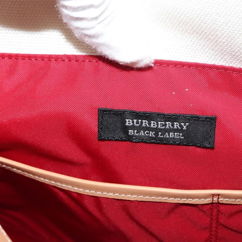 Burberry Black Label Canvas White Bag