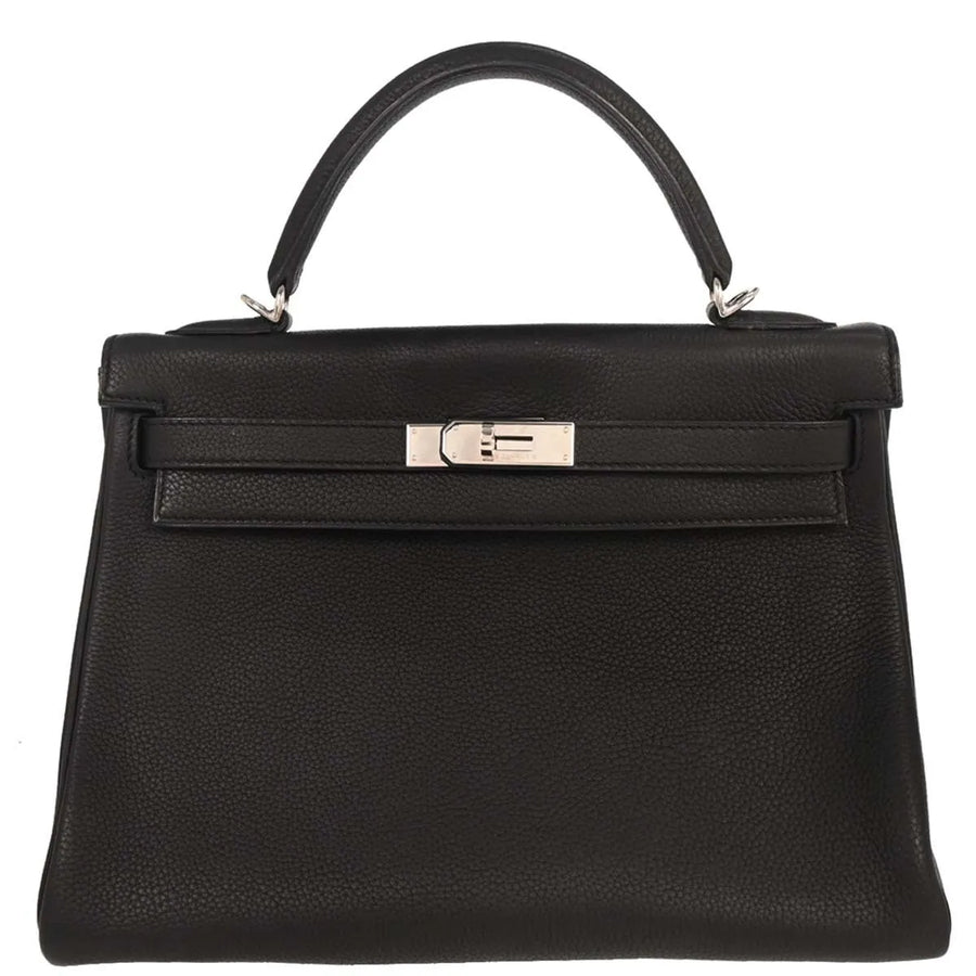 Hermes Kelly Black Togo With Gold Hardware Togo_leather Bag