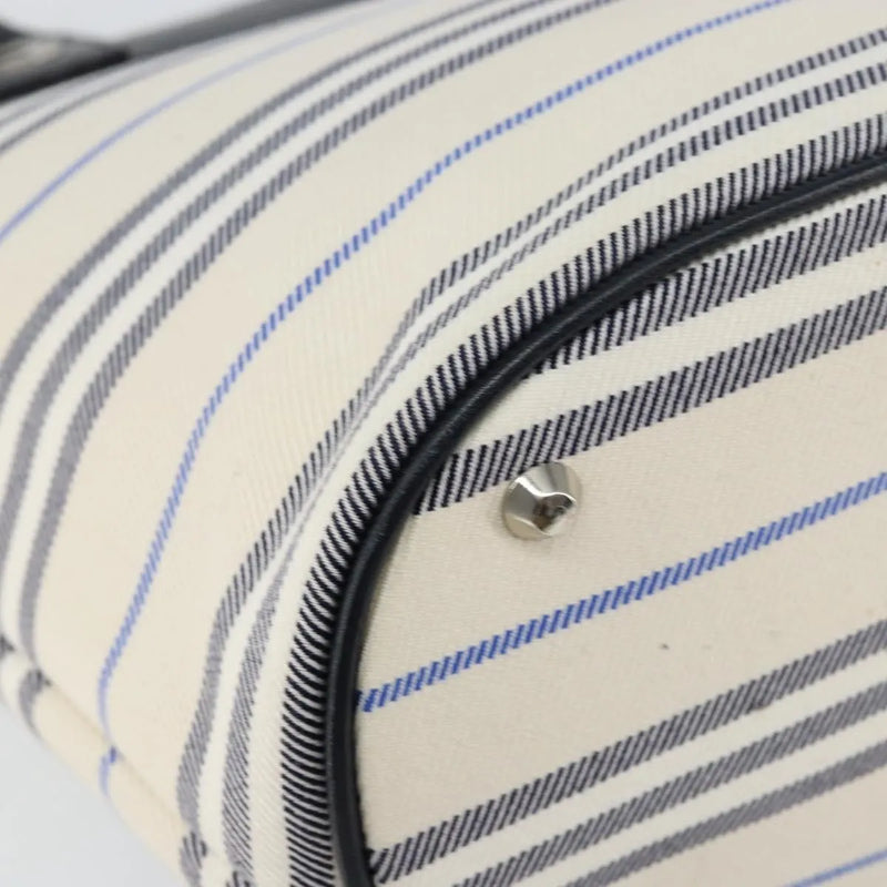 Burberry Blue Label Canvas White Bag