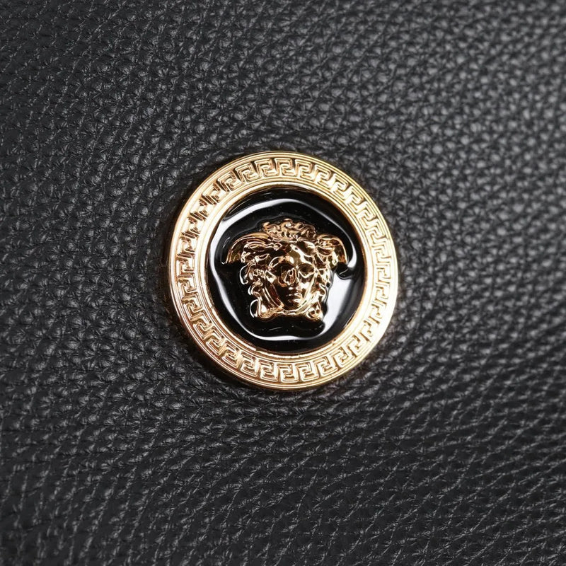 Versace Medusa Tote Leather Black Bag