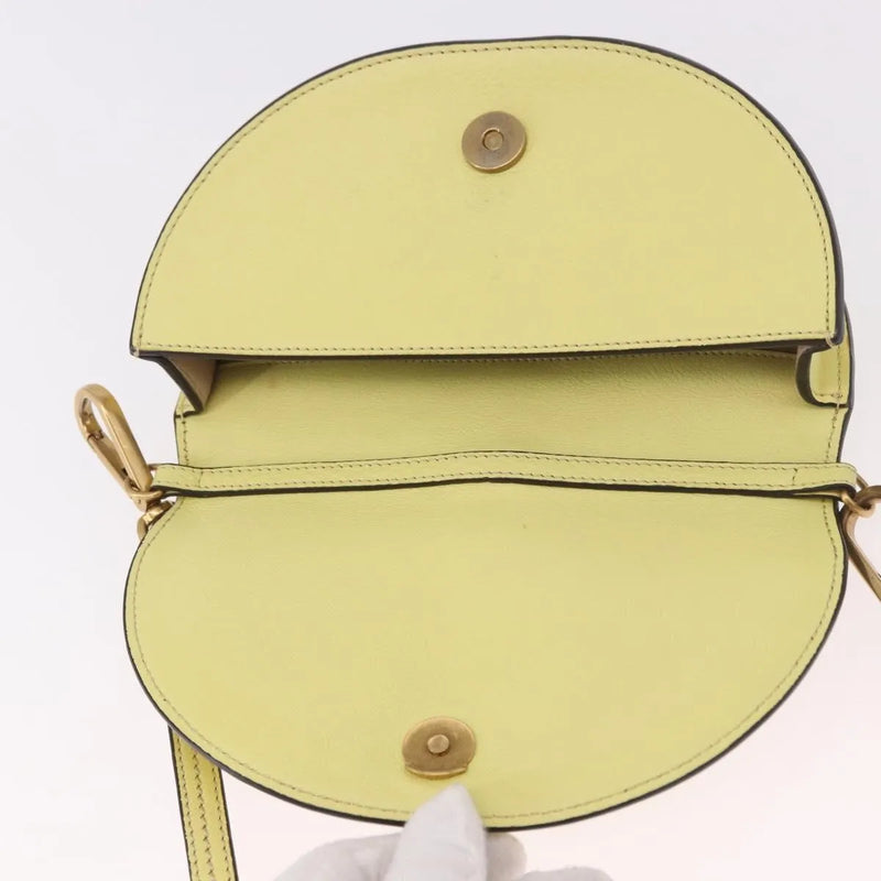 Chloe Nile Leather Yellow Bag