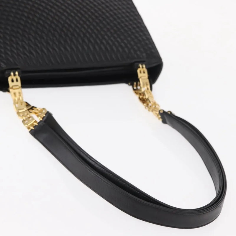 Bally Vintage Quilted Leather Black Bag