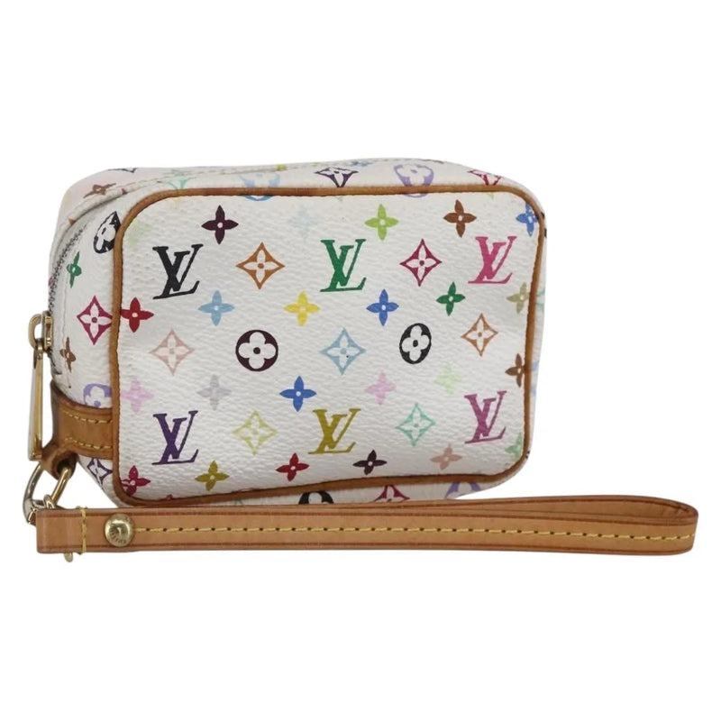 Louis Vuitton Wapity Trousse Monogram Multicolor White Canvas Bag