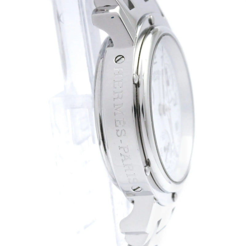 Hermes Clipper Chronograph Quartz Stainless Steel Watch