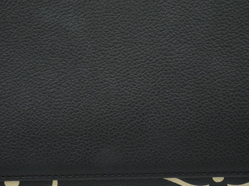 Louis Vuitton Petit Palais Bicolor Monogram Empreinte Giant Black Leather Bag