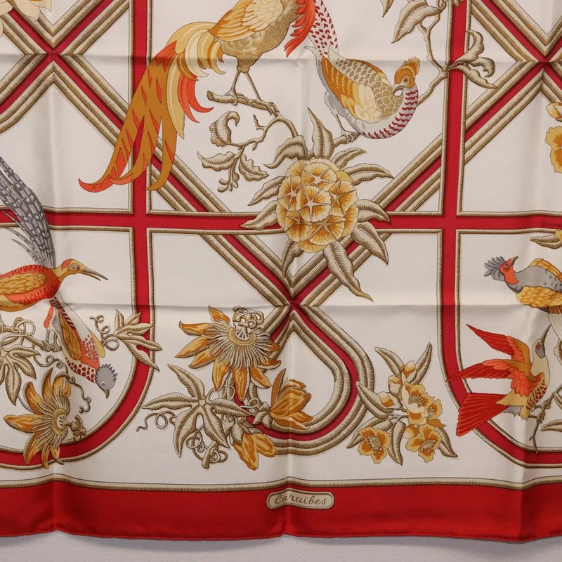 Hermes Carré 90 Silk Multicolor Red Accessory