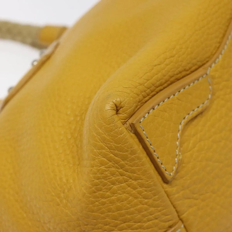 Prada Vintage Leather Yellow Bag
