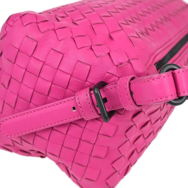 Bottega Veneta Intrecciato Leather Pink Bag