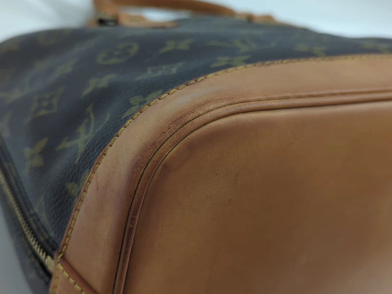Louis Vuitton Vintage Alma Monogram Canvas Brown Bag