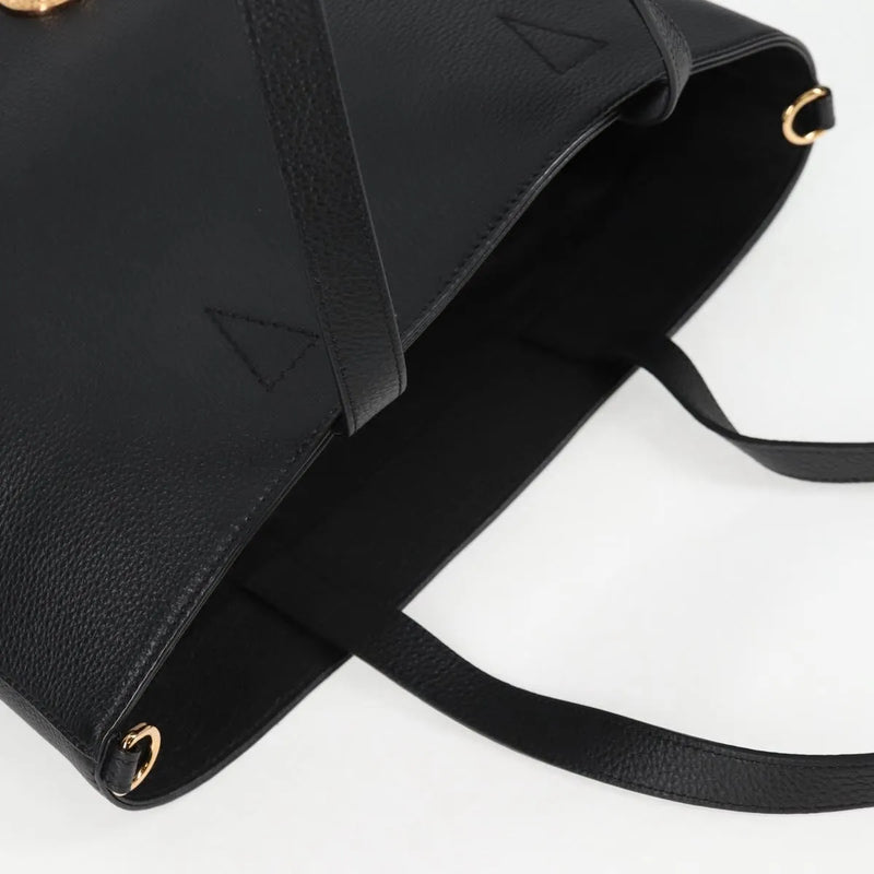 Versace Medusa Tote Leather Black Bag