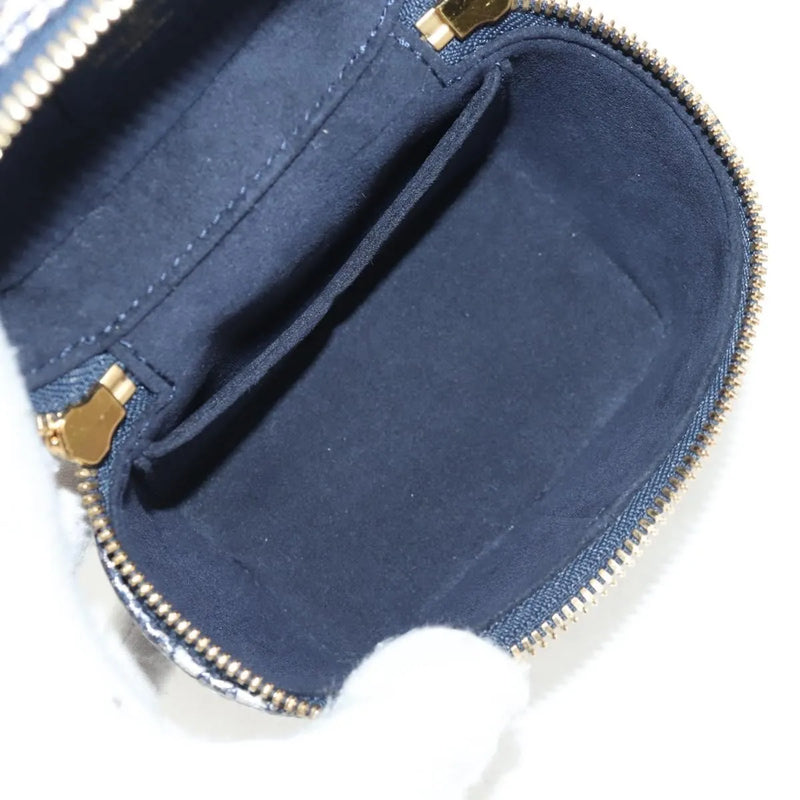 Louis Vuitton Vanity Case Monoglam Jacquard Canvas Navy Bag