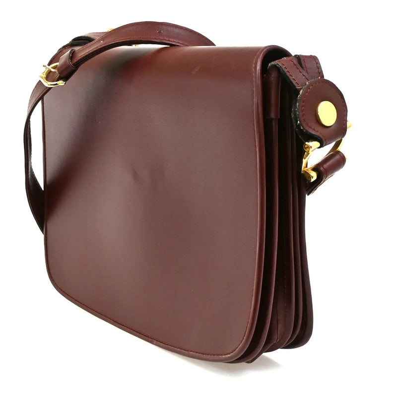 Cartier Must De Leather Burgundy Bag