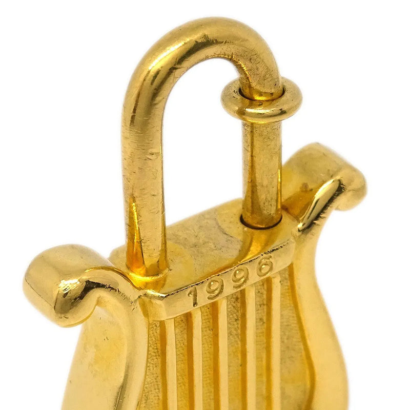 Hermes Harp Cadena Padlock 1996 Limited Metal Design Gold Gold_plated Accessory
