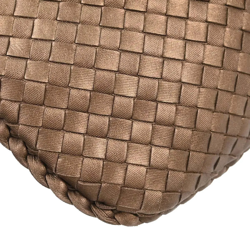 Bottega Veneta Intrecciato Leather Metallic Bag
