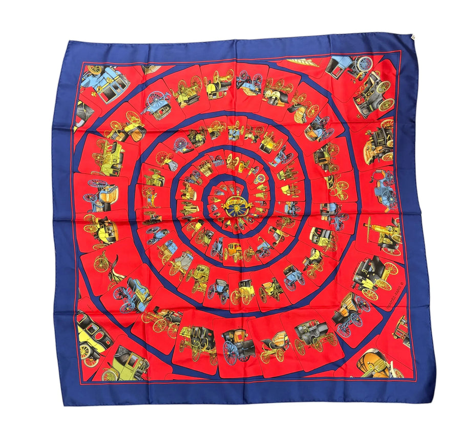 Hermes Carré 90 Silk Multicolor Multicolour Accessory