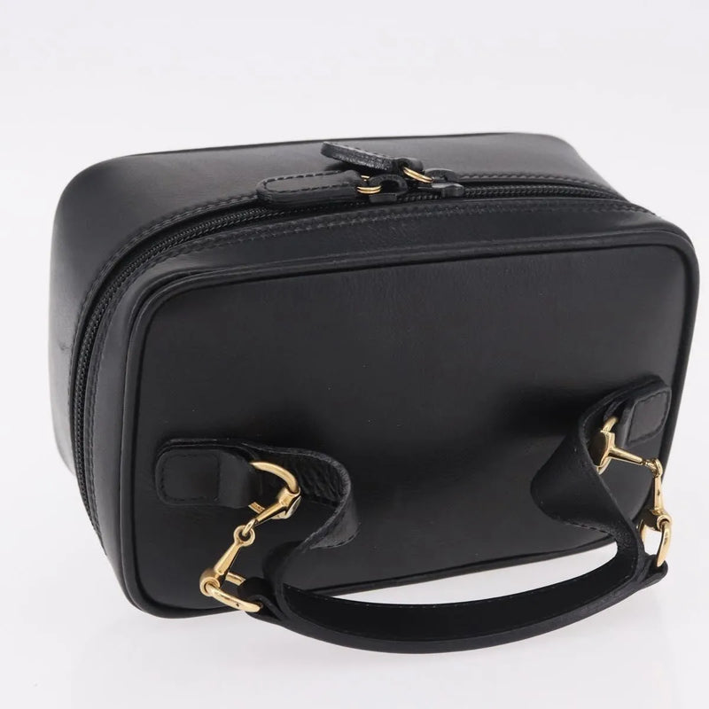 Gucci Horsebit Vanity Leather Black Accessory