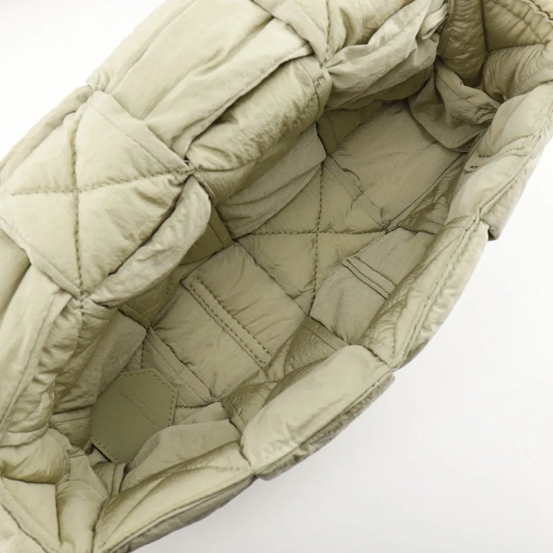 Bottega Veneta Padded Tech Cassette Intrecciato Nylon Khaki Bag