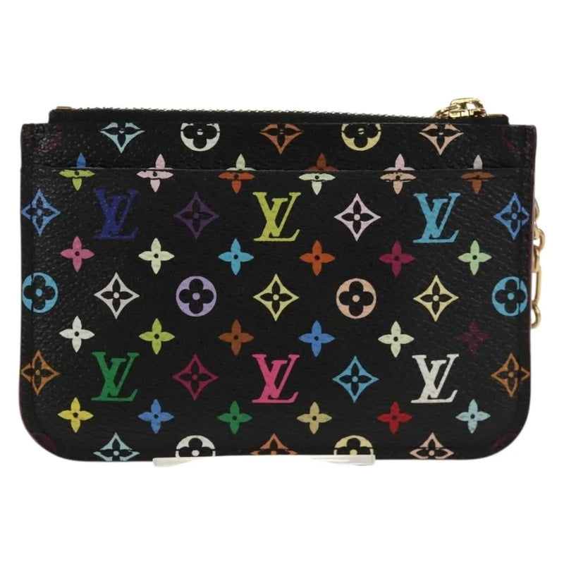 Louis Vuitton Pochette Clés Nm Monogram Multicolor Canvas Black Accessory