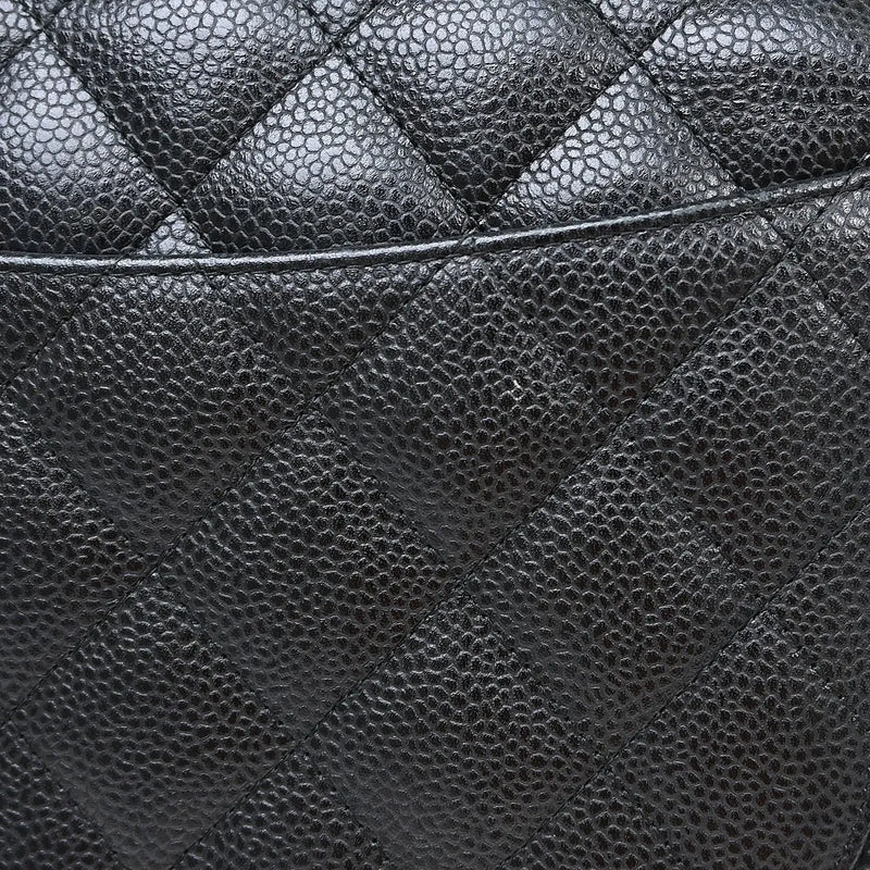 Chanel Timeless - Classic Double Flap Quilted Caviar Black Leather Bag