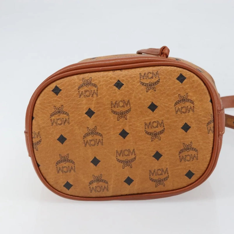 Mcm Visetos Pvc Brown Bag