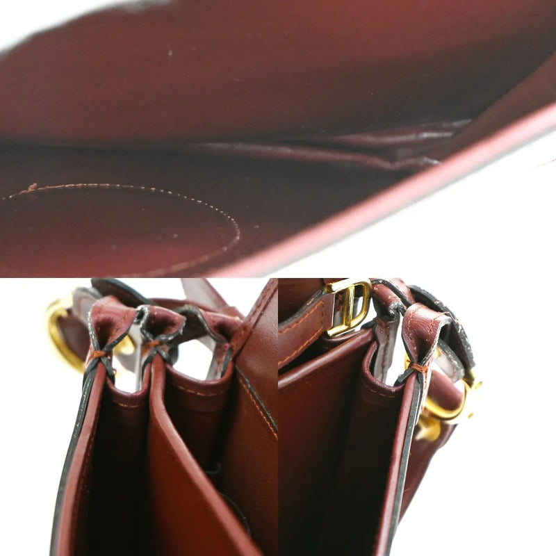 Cartier Must De Leather Burgundy Bag