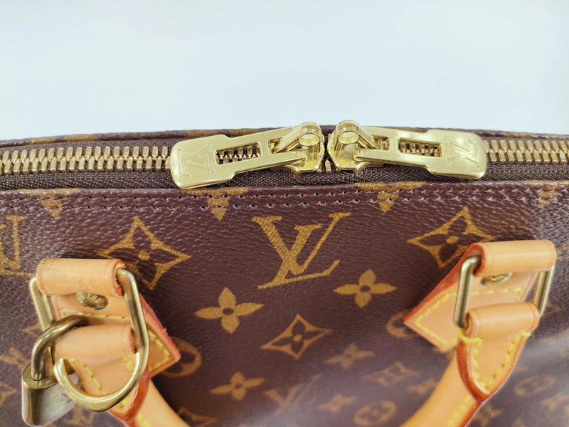 Louis Vuitton Vintage Alma Monogram Canvas Brown Bag