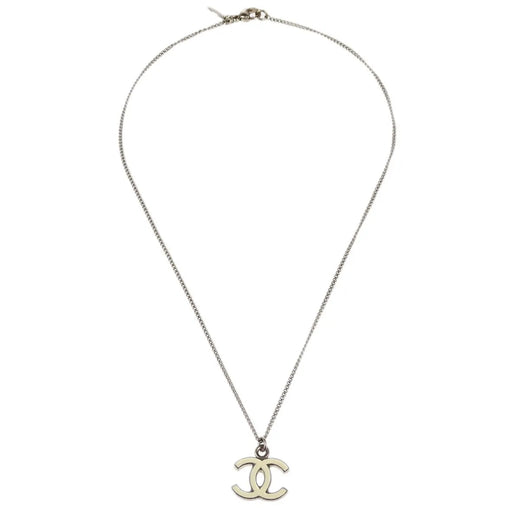 Chanel Cc Logo Pendant Metal Silver Silver_plated Jewelry