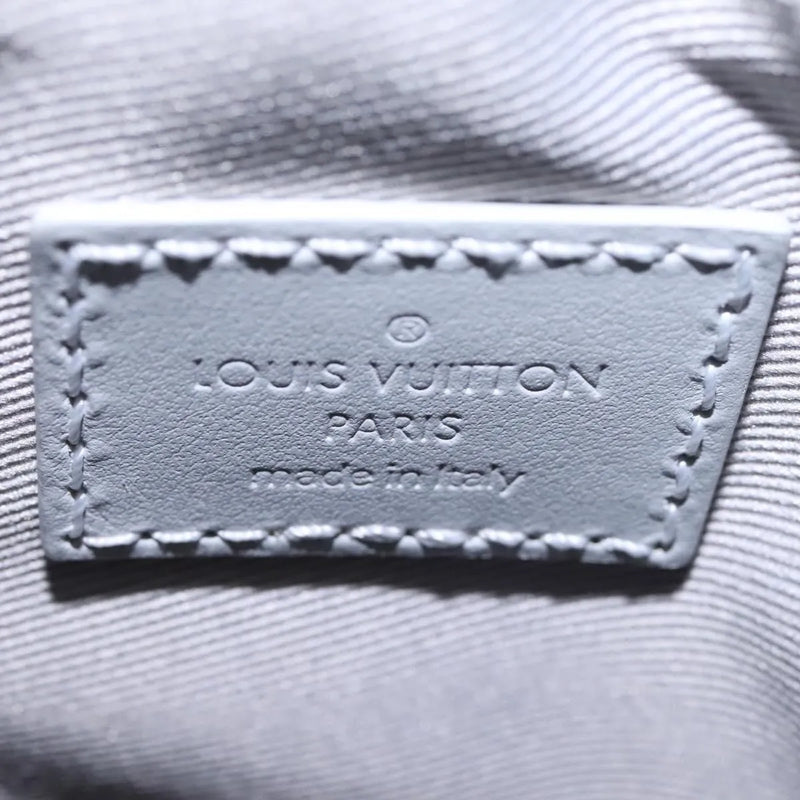 Louis Vuitton Chalk Nano Limited Edition Logo Story Monogram Canvas Gray Bag