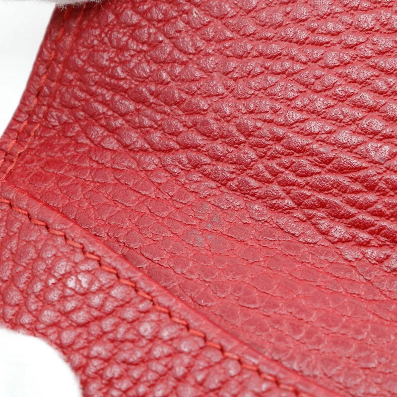 Gucci Gg Marmont Bifold Leather Red Accessory